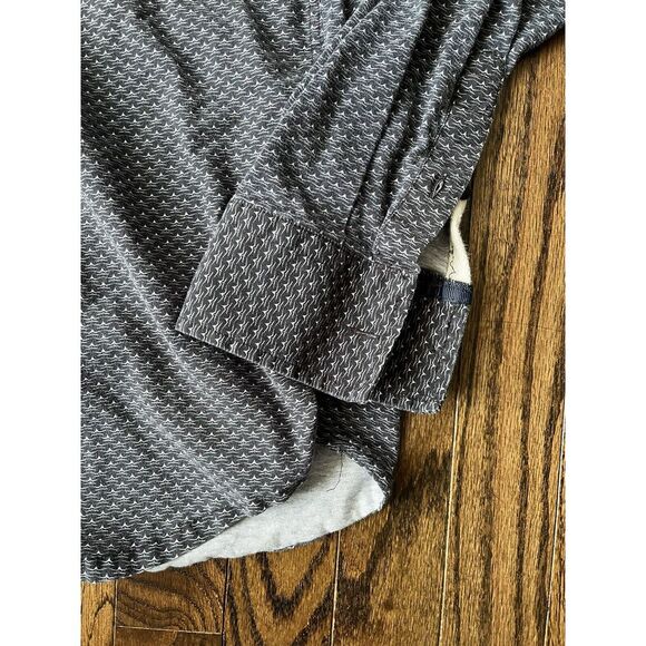 WRK The Reworked Shirt Blue With Print Lightweight Cotton Mens Large - Picture 3 of 6